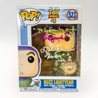 Funko Pop Toy Story 4 Buzz Lightyear #523 Signed John Morris — COA & Protector