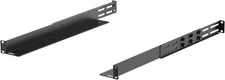 1U Universal Rack Mount Rails,4-Post Server Rack Shelf Rail with 20.9"-32" Adjus