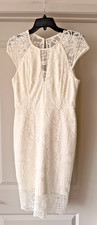 Guess Womens WHITE Cocktail WEDDING DRESS Size 8