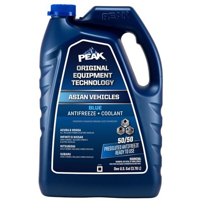 Extended Life Blue 50/50 Prediluted Antifreeze Coolant for Asian Vehicles - 1 Ga