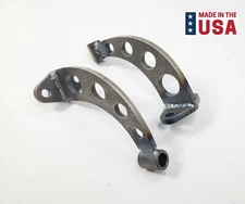 Pair (2) Drilled Headlight Stands Mounts For Hot Rods (Custom Steel Frame Mount)