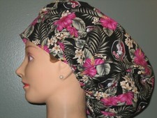 Surgical Scrub Hats/Caps College  Florida State Seminoles Floral print