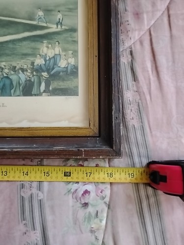 Currier & Ives Vintage Print "The American National Game of Base Ball" 1960's - 第 9/9 張圖片
