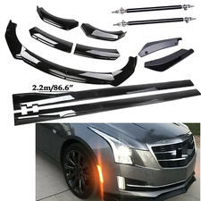 For Cadillac CTS ATS ATSL Front Bumper Spoiler Body Kit / Side Skirt Glossy