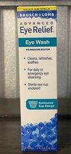 Bausch And Lomb Advanced Eye Relief Wash 4 oz, New And Sealed Expires 4/2026