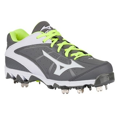 Metal Softball Cleats (Gray/White 