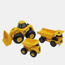 Toy State CAT Dump Truck Tractor Loader Construction Lot 3 EUC