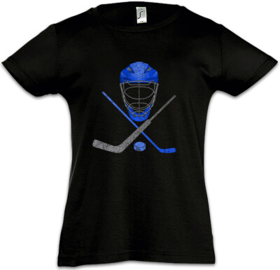 Ice Hockey Tools Kids Girls T-Shirt Player Passion Love Addiction Hockey Stick