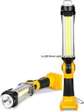 Led Work Light 2000LM Super Bright COB Cordless Lights 35W Flashlight For DeWALT