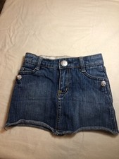 Guess jeans girls denim jean skirt with built in shorts, size 5