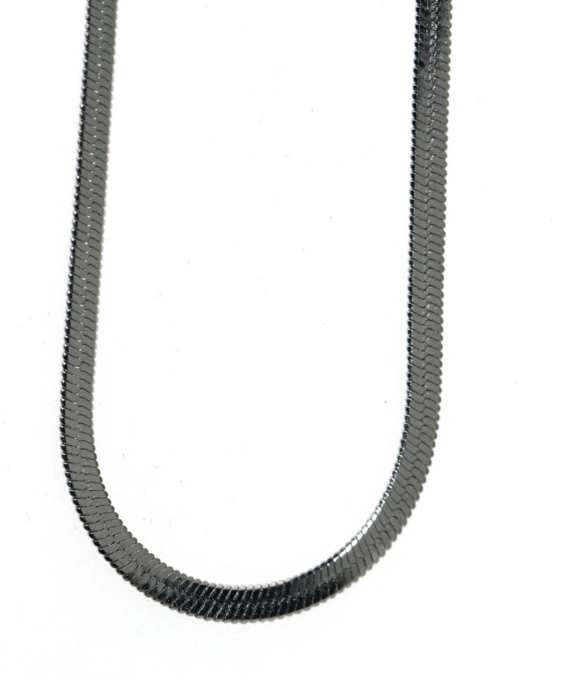 collana choker snake collare acciaio inox colore argento misura 35+5 cm donna - Immagine 3 di 3