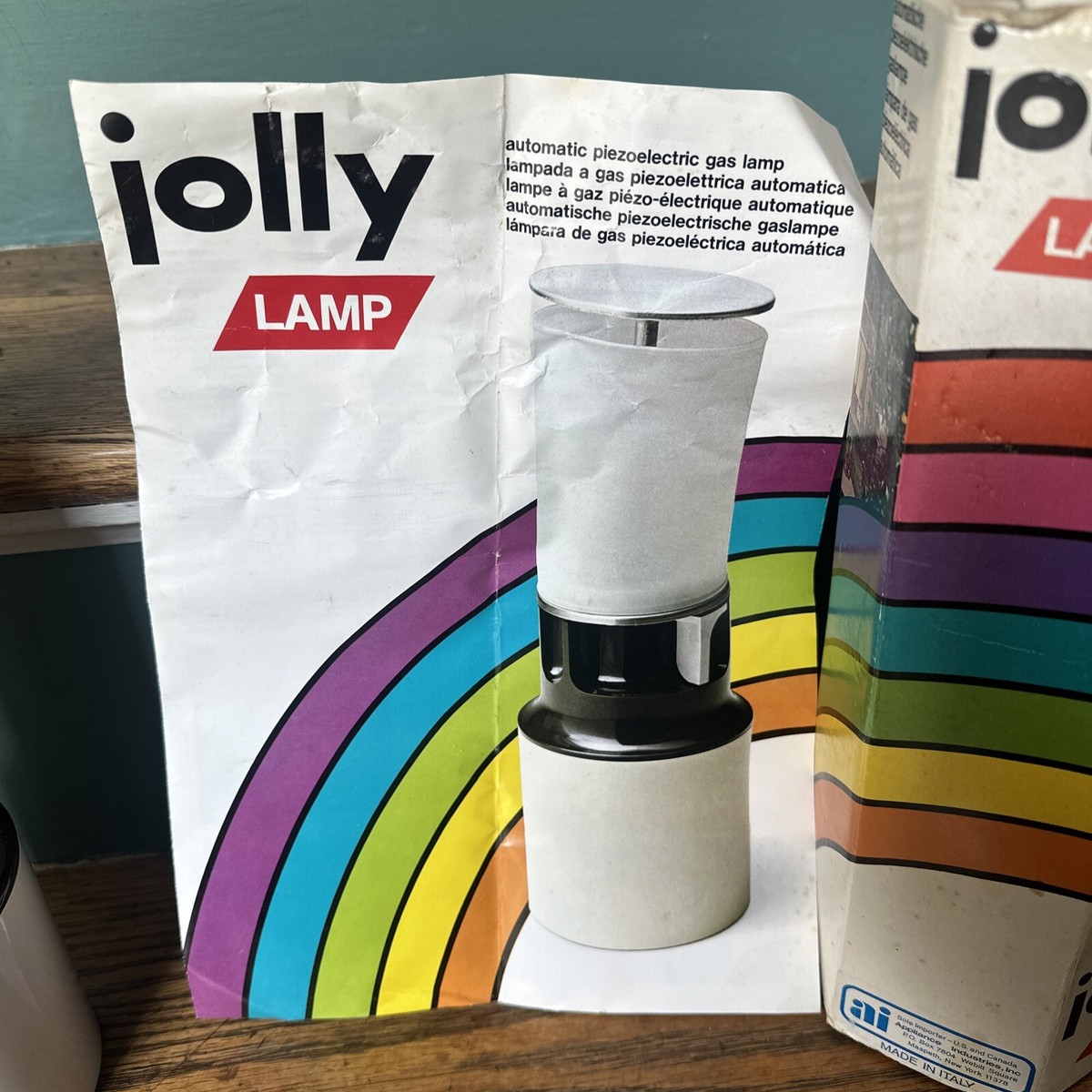 VINTAGE 1970's Jolly Lamp Piezoelectric butane gas lamp Italy | eBay