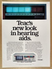 1981 TEAC V-9 Cassette Deck vintage print Ad