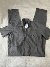 Dickies Mens Gray Short Sleeve Coveralls Size M-SH