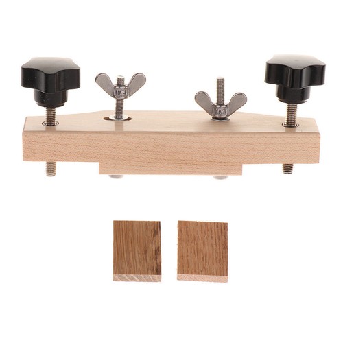 1 Set Practical Maple+Stainless Steel Guitar Bridge Clamp Luthier Repair Tools f - Picture 3 of 7