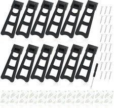 12Pcs Easel Stand, Plastic Picture Frame Backs, Black Adhesive Support, Frame Ho