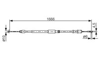 Bosch Handbremsseil L/R FüR M-B Sprinter 3,5-T B906 3-T Crafter 30-35 30-50