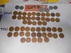 Lincoln wheat pennies roll 1940's1950's