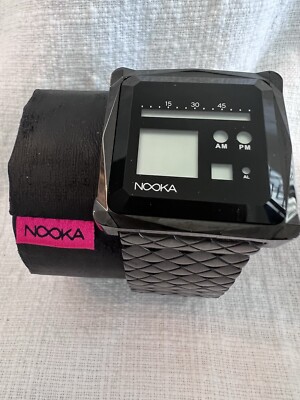 Rare* NOOKA Zem ZOO watch Black W/Stainless Steel Band NIB Rare* NOOKA Zem ZOO watch Black W/Stainless Steel Band NIB