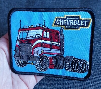 Old School Chevrolet Titan Cabover Trucker Big Rig 18 Wheeler Semi Truck Patch