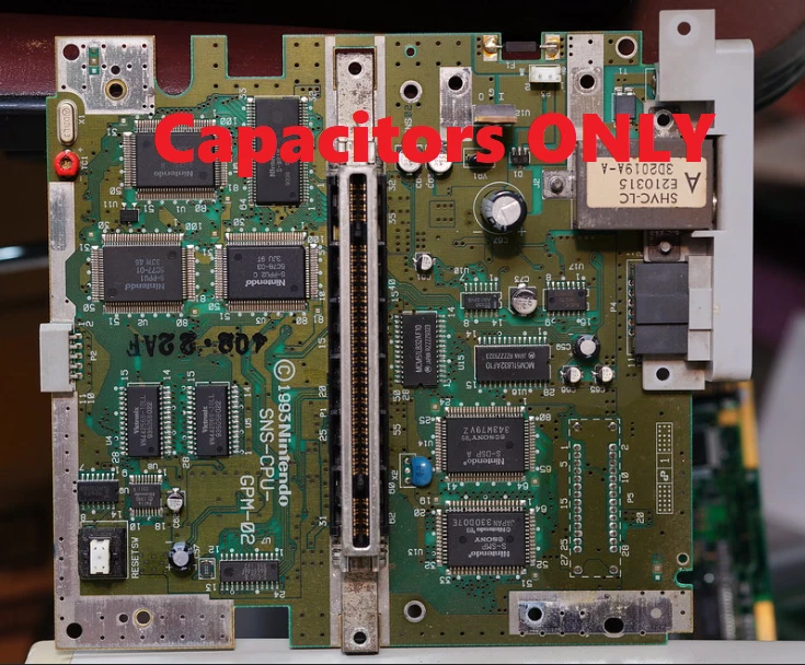 Super Nintendo Capacitors Repair Kit / SNS-CPU-GPM-01 and SNS-CPU-GPM-02 - Image 2 of 4