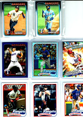 2024 Topps Baseball Series 1 & 2 Texas Rangers Team Set (22) Base Cards +WOW+