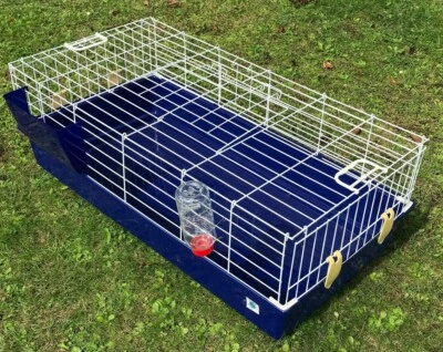 GLOBAL PET Single Level Indoor Rabbit Cage Setup Small Animal Pet Home Guinea Pig Hutch