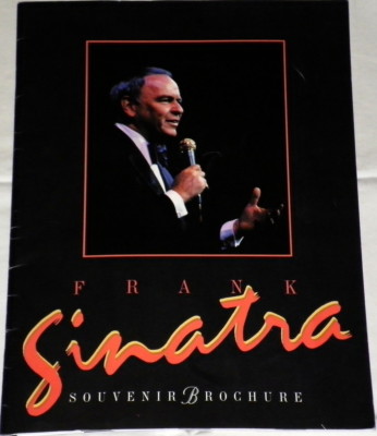 Rare Frank Sinatra Souvenir Brochure Circa 1990s 13x9 1/2