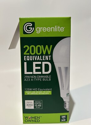 Greenlite 29W Daylight 5000K A23 LED Omni Light Bulb 200W Equal Energy Star