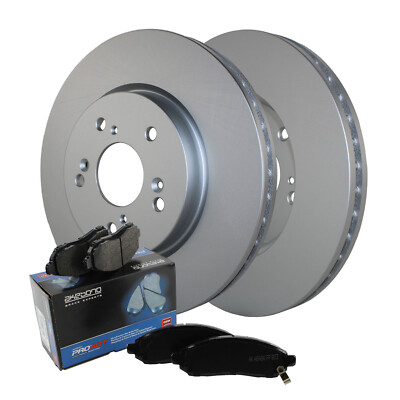 Front Brake Kit 296mm Rotors Akebono Ceramic Pads For RDX Accord Crosstour CR-V