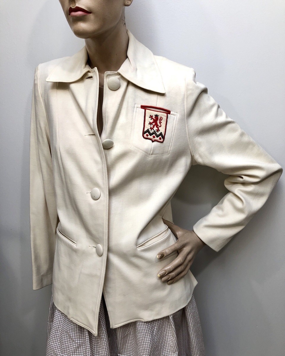 SCARCE* VTG 1950s DeDe JOHNSON Calif TAILORED Rockabilly SUEDED GAB JACKET