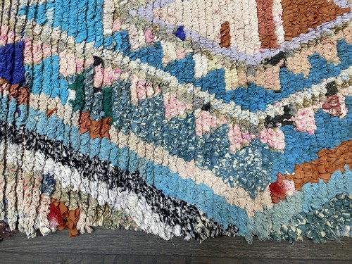2x7 Geometric Oriental Moroccan Runner Rug Unique Berber Hallway Carpet - Picture 5 of 16