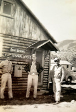 WWII Era Soldiers at Post office in Centennial, Wyoming Sgt Charlie Norton Photo