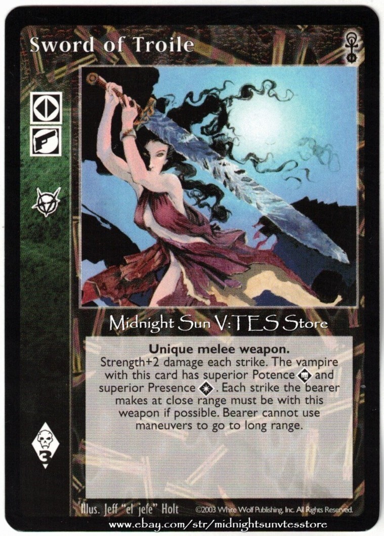 MAGIC SHOP トレカ：V Sword of Troile Anarchs V:TES VTES Vampire CCG | eBay