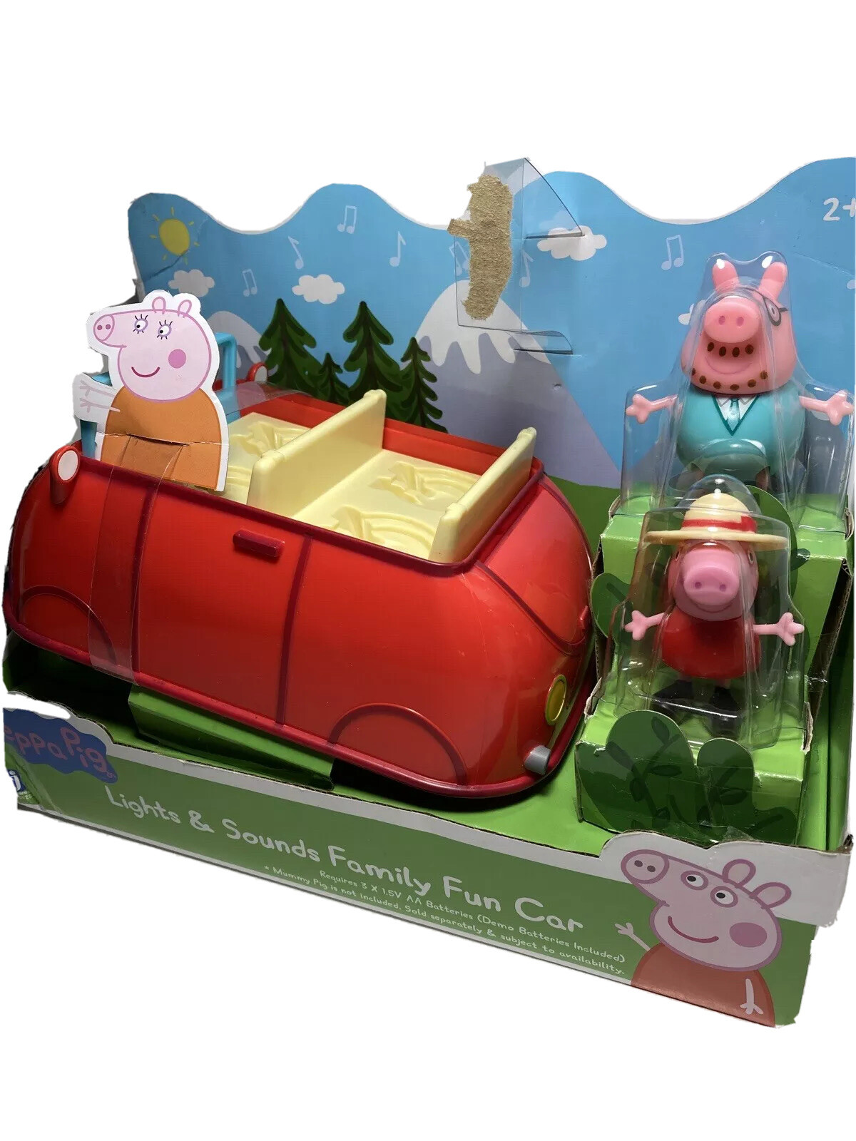 peppa pig lights & sounds family fun car