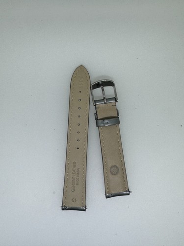 michele silver patent leather watch band strap 18MM x 16MM - Picture 2 of 2