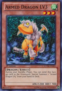 Armed Dragon LV3 - LCYW-EN203 - Common - 1st Edition x3 - Lightly Played