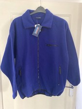 RUCANOR Mens Full Zip Fleece Blue L