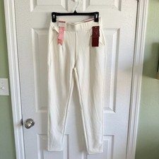 NWT Indero Coconut Milk Color Women's Scuba Stretchy Pants Size L/XL