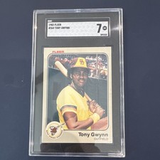 Fleer 1983 Tony Gwynn #360 SGC 7 Rookie San Diego Padres MLB Baseball Card. rookie card picture