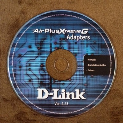 D-Link AirPlus Xtreme G Adapters Driver Installation CD Ver 2.23 OEM Software