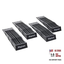 Magisale Low Profile Plastic Car Service Ramps 6 Ton Heavy Duty Truck 4pc