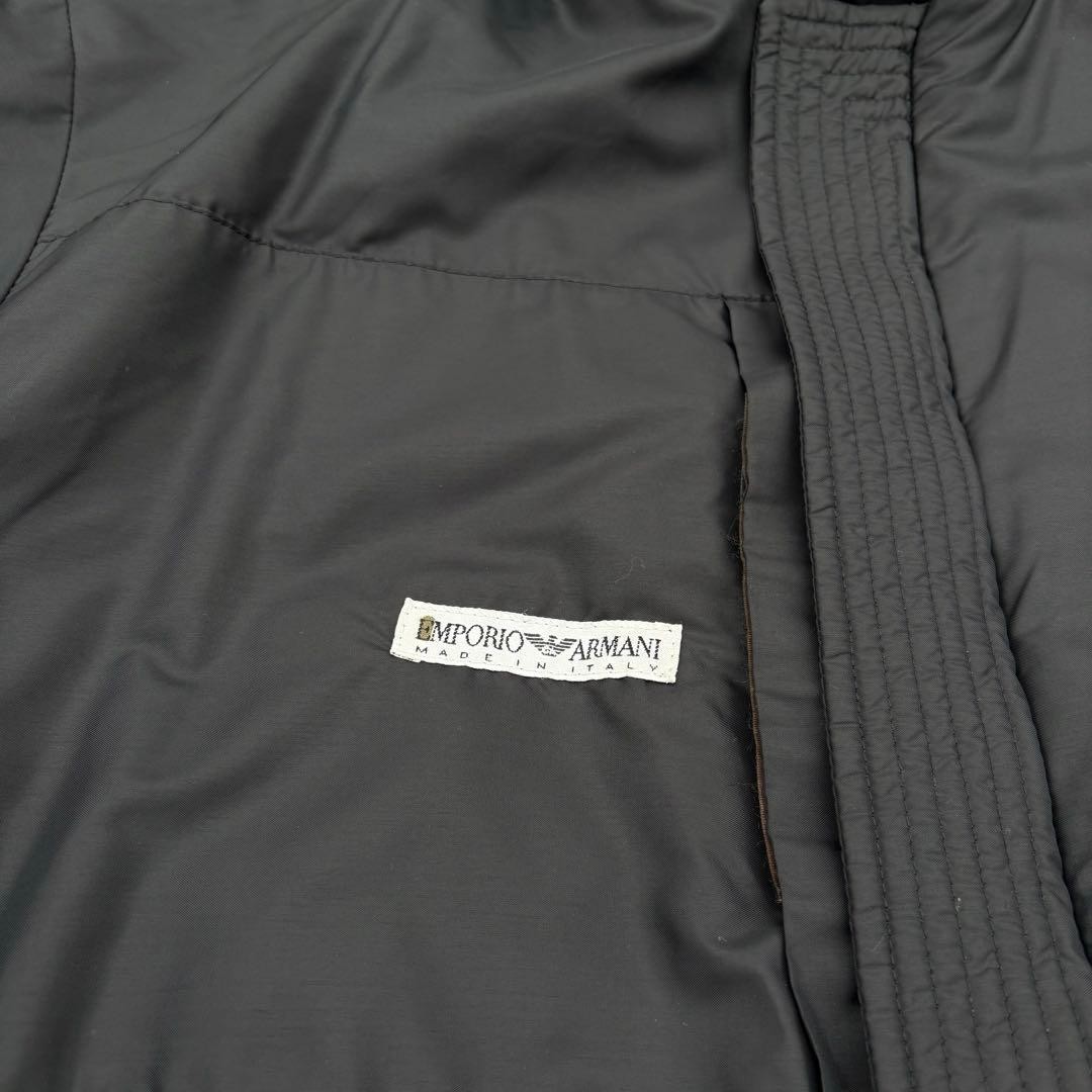 EMPORIO ARMANI Black Reversible Down Jacket Size XL rare Men's From Japan image 2