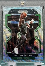JAYLEN BROWN RARE WAVE REFRACTOR PRIZM SPORTS CARD CELTICS MINT MVP