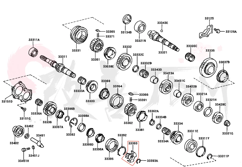 NEW Genuine Toyota Gearbox 5th Gear Clutch Hub - Corolla RAV4 Camry 33393-42010 - Image 3 of 3