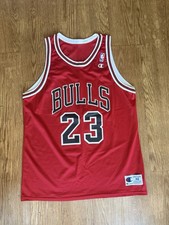 Chicago Bulls Michael Jordan basketball jersey Champion Vintage Mens Sz 48 NOS