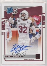 2020 Panini Chronicles Draft Picks Red Brian Cole II #2 Auto g4i
