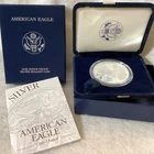 2003 Proof American Silver Eagle Coin Item  BOX/COA