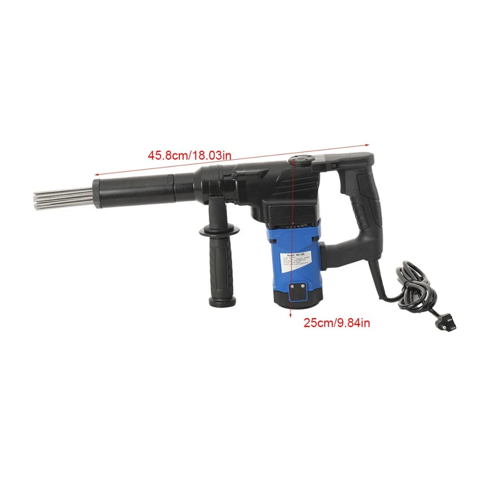 Electric Needle Scaler Needle Derusting Gun Marine Rust Removal Tool - Image 3 of 4