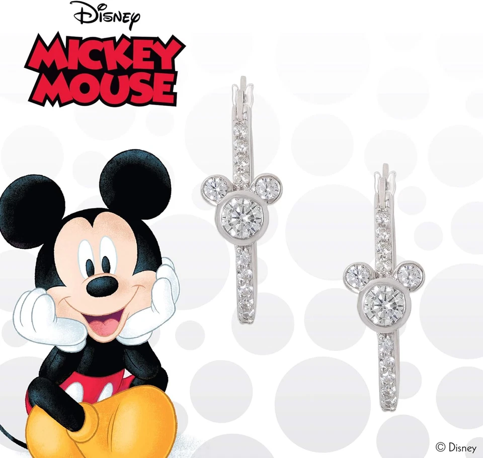 Disney Orecchini da Bambina Minnie Mouse in Argento con zirconi - Immagine 4 di 4